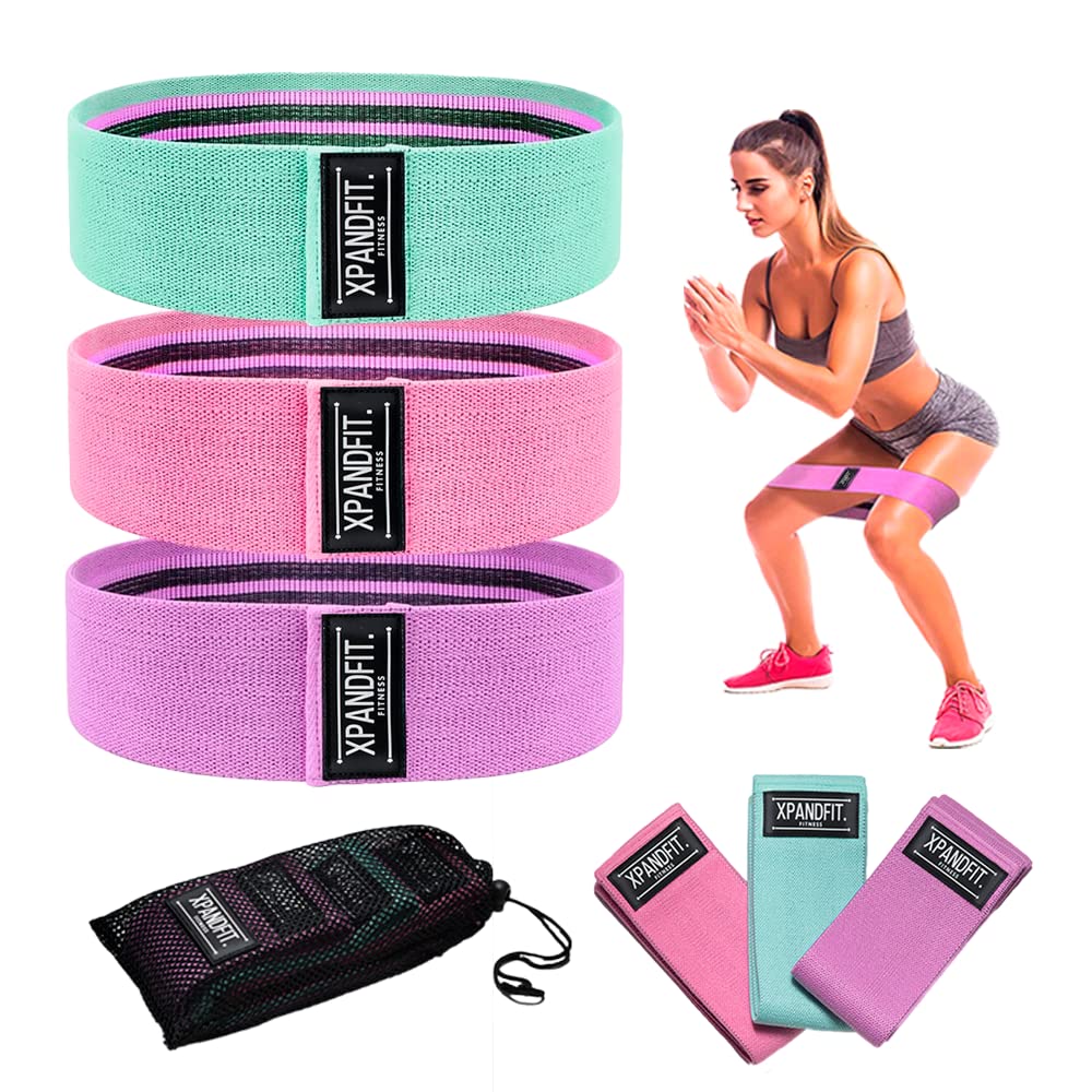 Fabric Resistance Band - Rubber Bands for Exercise Workout - Fabric Bands for Working Out - Fabric Resistance Bands for Working Out Exercise Loop Bands Yoga, Pilates, Rehab, Fitness and Home Workout