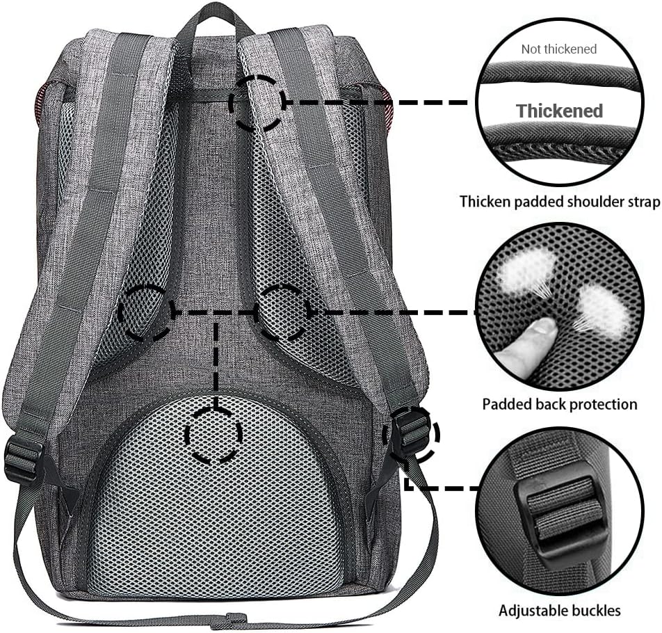 KAUKKO Backpack, (Black (E5-3), 45 x 27 x 17cm (HxBxT)