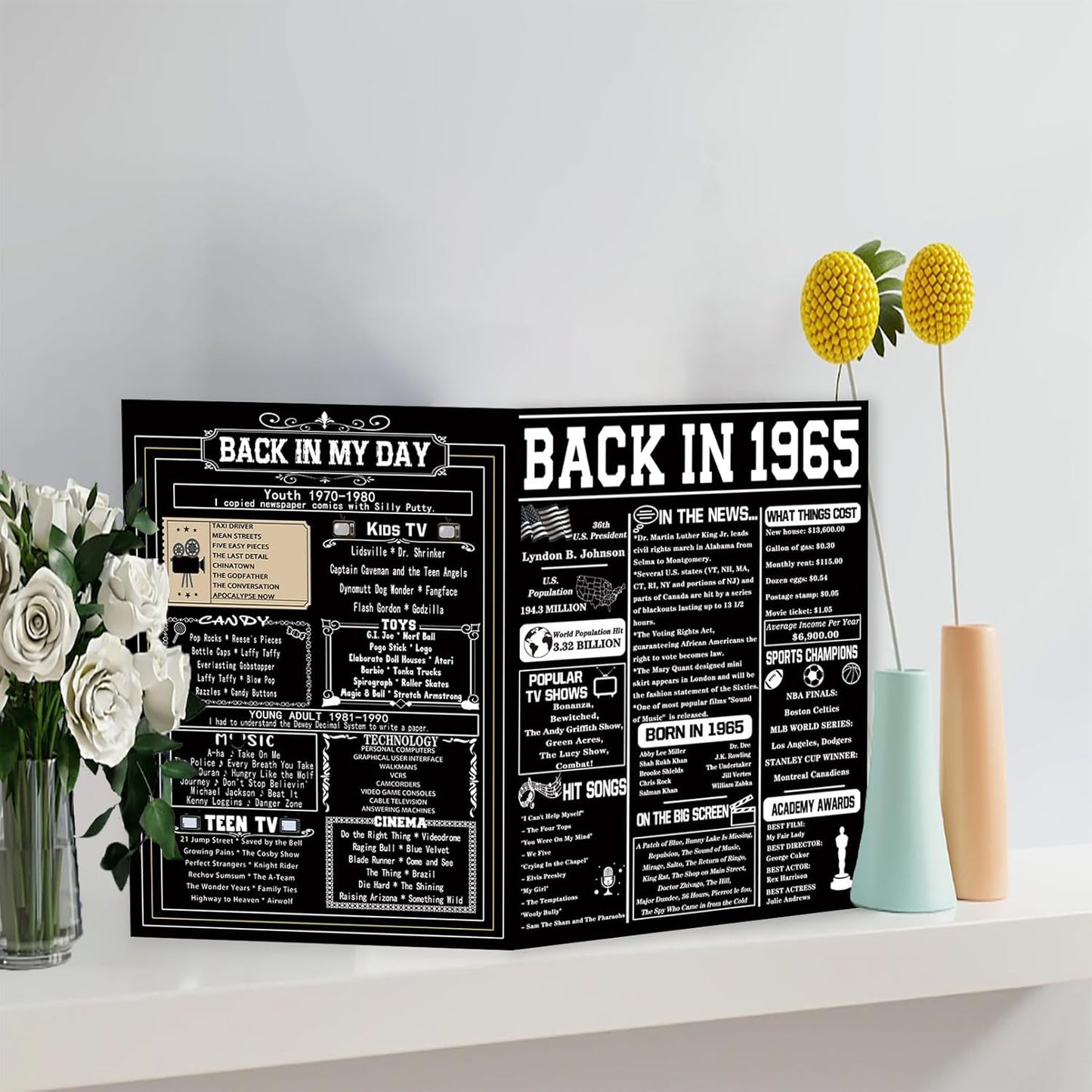 Asmallgf Happy 70th Birthday Gift for Woman Man, Best Card for 70 Year Old Mom Dad Grandpa Granny, 70 Husband Wife Birthday Decorations, Gifts for Him Her