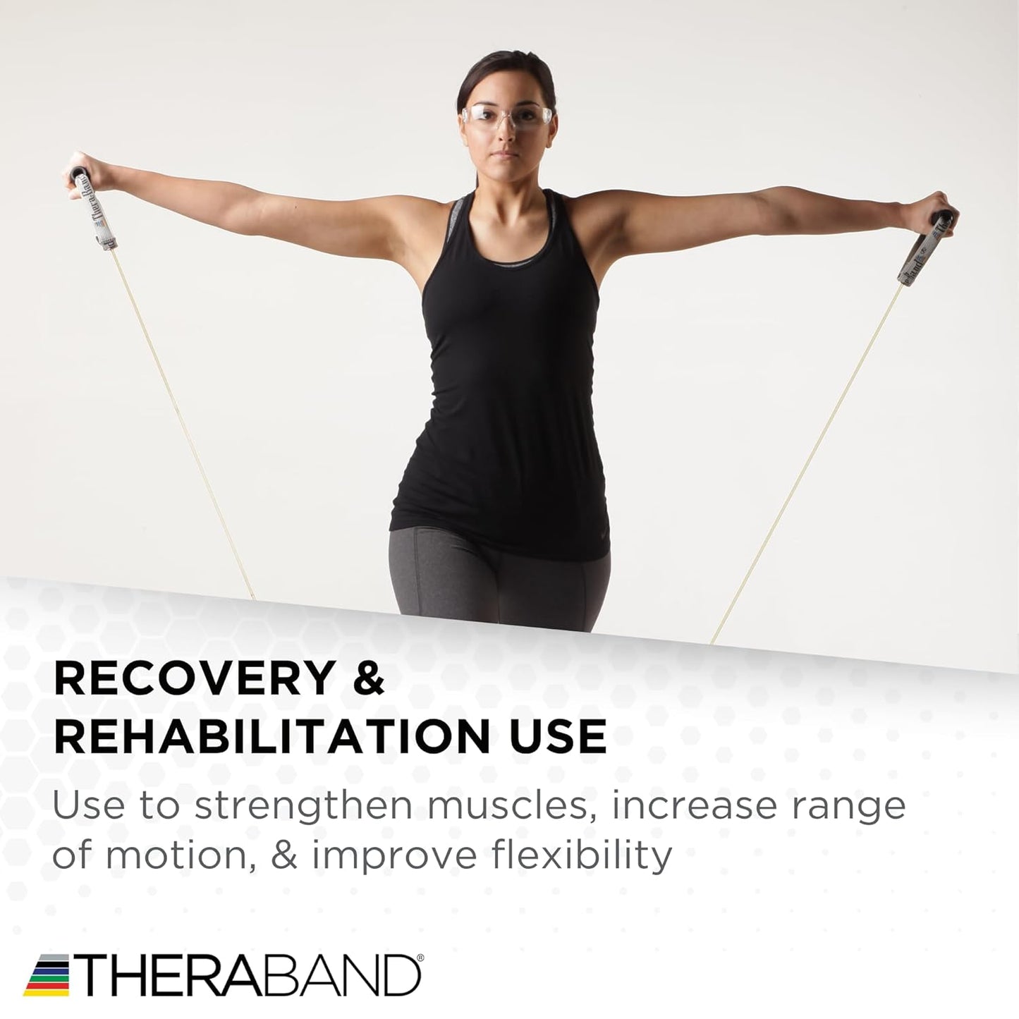 THERABAND Latex Resistance Tubing, Green, Heavy, Level 3, 25 ft Roll, Professional Grade for Upper and Lower Body Workouts, Cut-to-Length, Color-Coded Resistance Levels