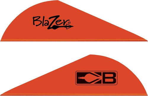 Bohning Blazer Vane (Pack of 36), Neon Red , 2"