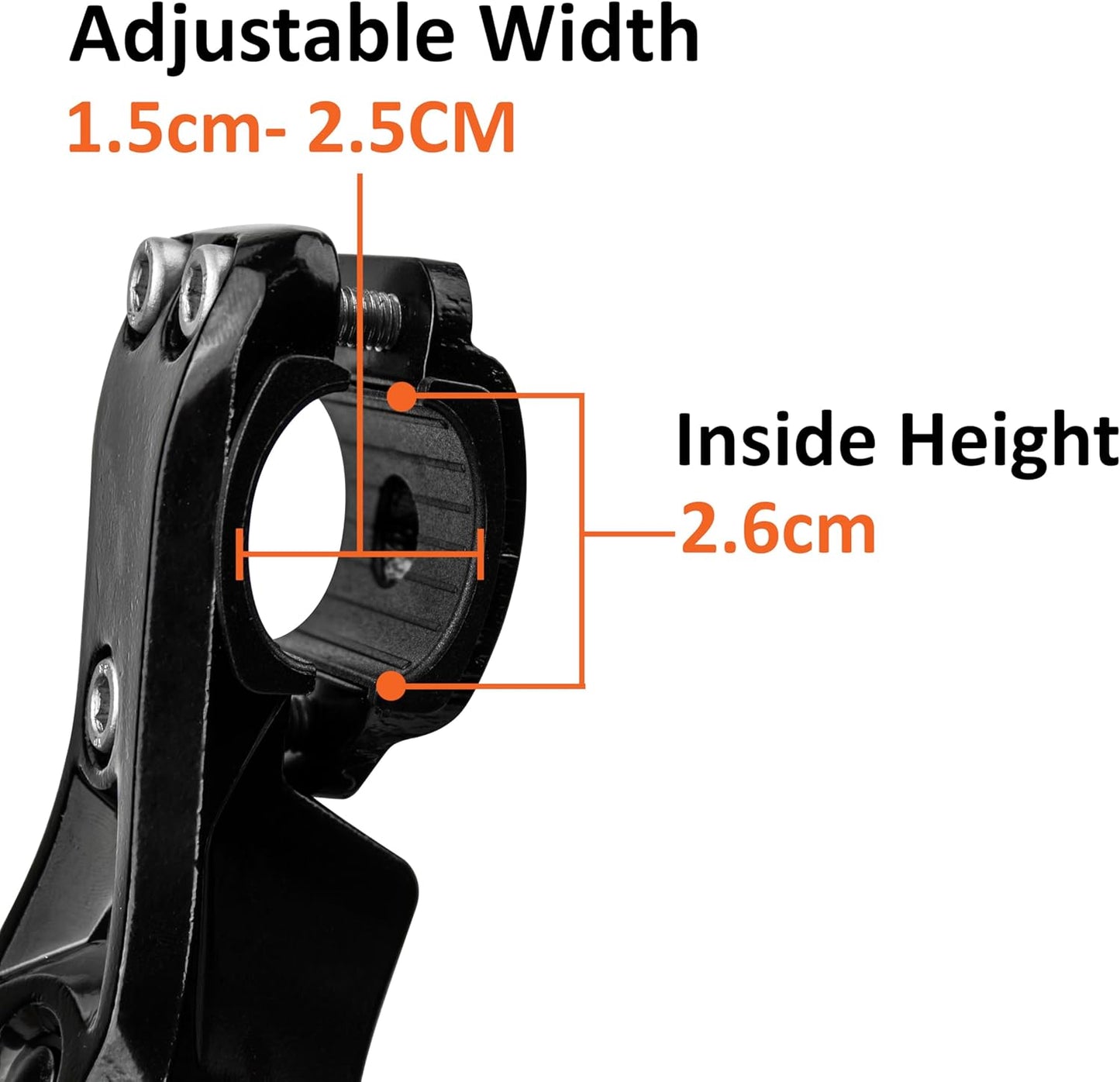 BV Rear Bike Stand for 24"-28" Bikes - Adjustable Bike Kickstand for Adult Bike with 8 Height Levels, Non-Slip Foot & Clamp Grip - Weather-Resistant Aluminum Alloy Bicycle Stand for Road, Mountain BMX