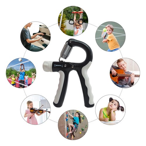 TUOBOUNDARY 2PSC Grip Trainer for Teens, Hand Grip Trainer for Seniors, Adjustable Resistance, 11.02-44.09 lbs, for Muscle Building and Finger Training