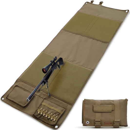 2win2buy Tactical Shooting Mat, Extra Large Hunting Shooting Mats Prone Padded Roll Up Portable Waterproof Hunting Mats Accessories Non-Slip Durable Shooting Rest for Shooters Range Rifle