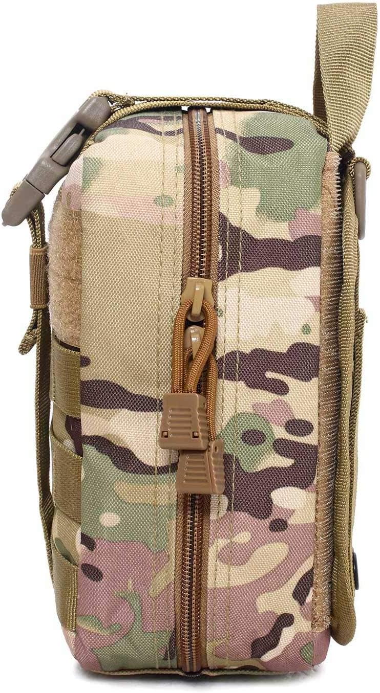 1000D Molle Ifak Pouch Rip Away, Tactical Tear Away Medical Pouch Empty, Military First Aid Pouch Bag Only for Camping Hiking Travel