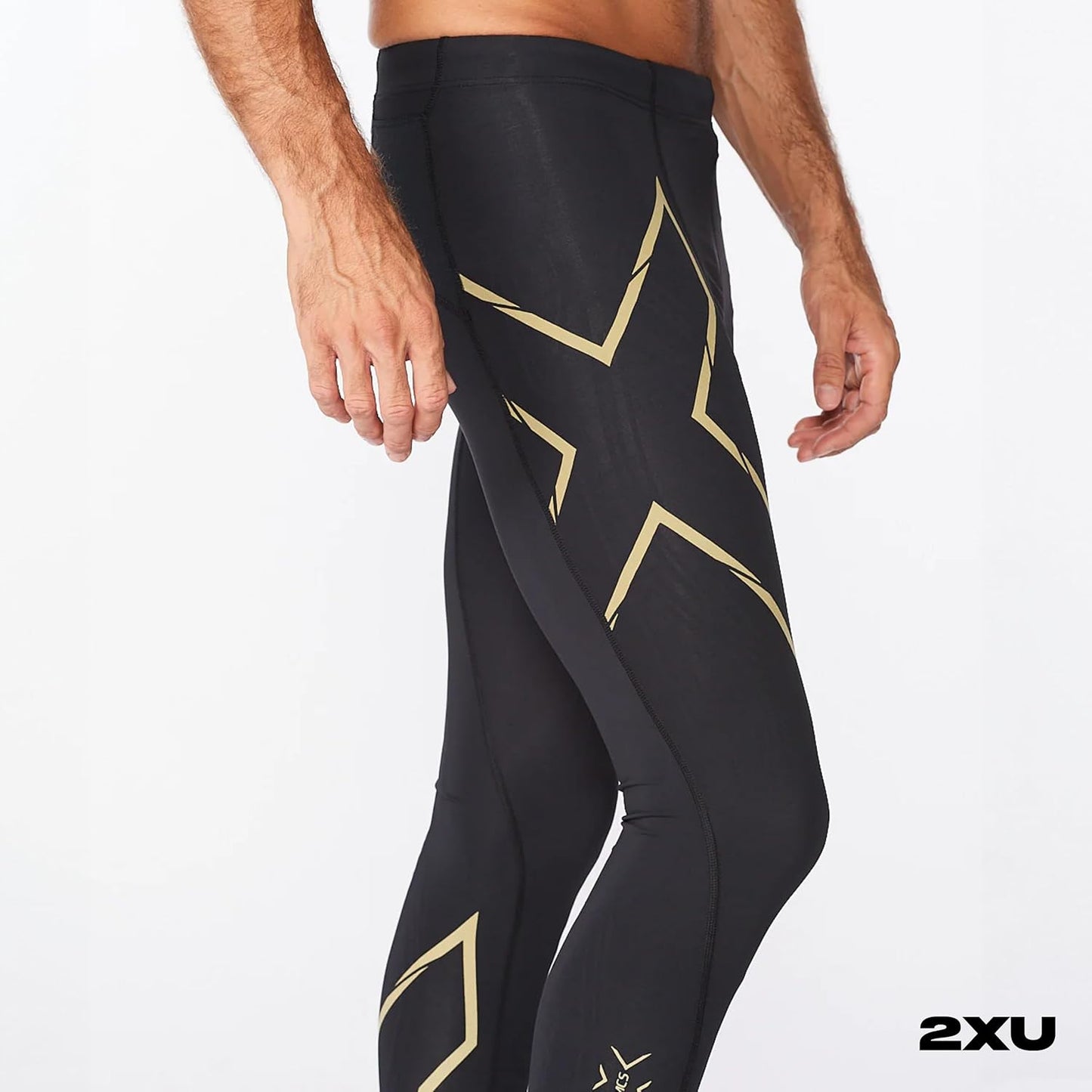 2XU Men's Light Speed Compression Tights - Lightweight & Flexible Support for Improved Running Performance