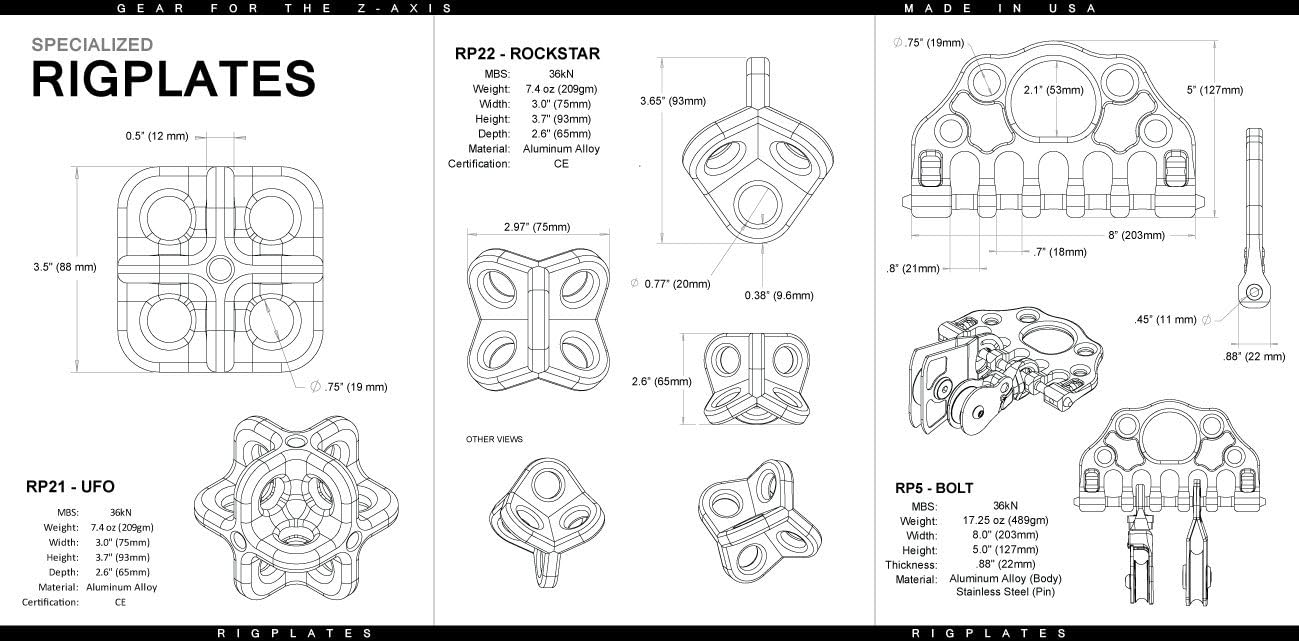 Rock Exotica Rockstar 3D Rigging Plate - High-Performance Multi-Dimensional Rigging Solution