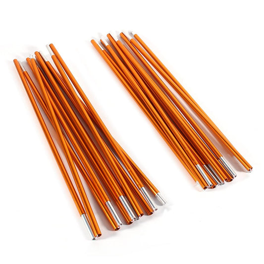 2pcs Tent Poles Replacement 13.28ft, Aluminum Tent Pole Repair Kit, 11 Segments Flexible Tent Poles for Camping Hiking Backpacking Tent, Rod Diameter 0.33 inch / 8.5mm