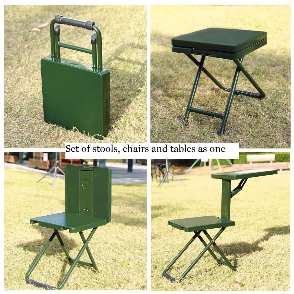 MOGUOBIN Folding Camping Chair - Portable Outdoor Stool, Multi-Functional for Camping,Hunting,Hiking