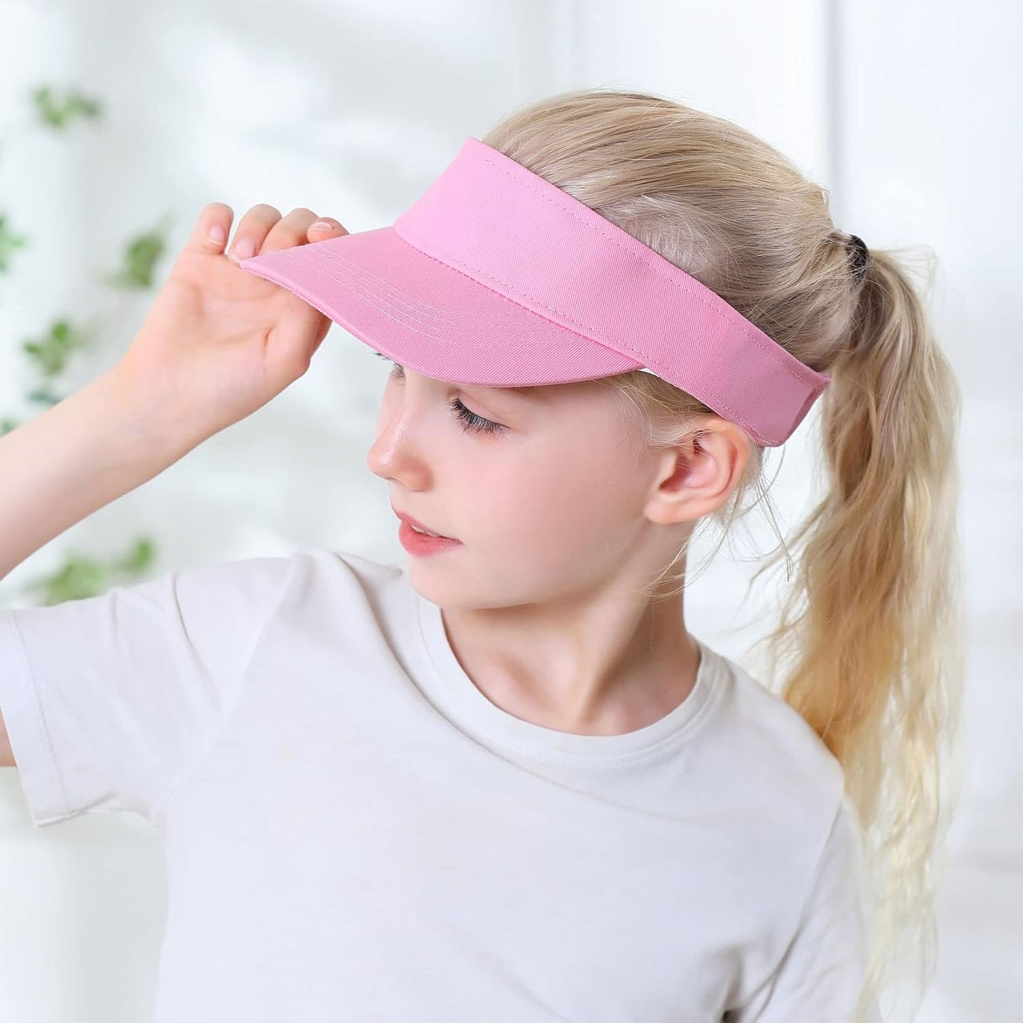 Kids Adjustable Sun Visor Hat | Cotton Athletic Cap for Girls & Boys