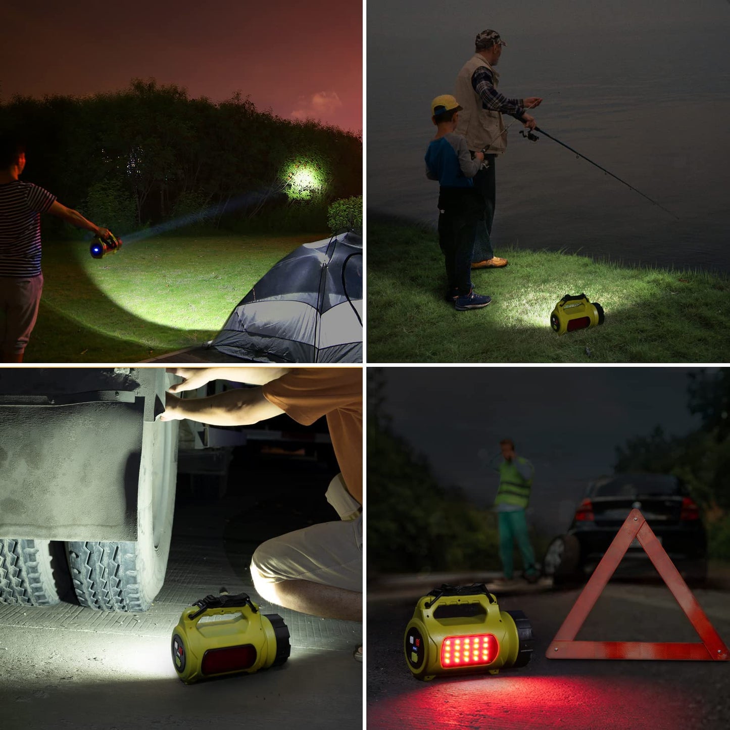 LE Bundle - 2 Items: Lepro Vintage Rechargeable LED Camping Lantern & LE 1000LM Rechargeable LED Camping Lantern