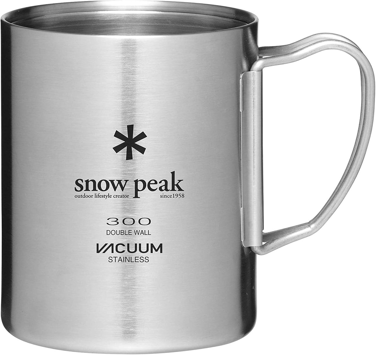 Snow Peak Double Wall Titanimum Insulated Mug, Lightweight, Durable, Camping, 300ml