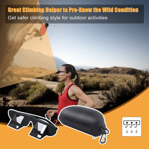 okcsc Belay Glasses Climbing Glasses Upside for Outdoor Rock Climbing Hiking Party Activities