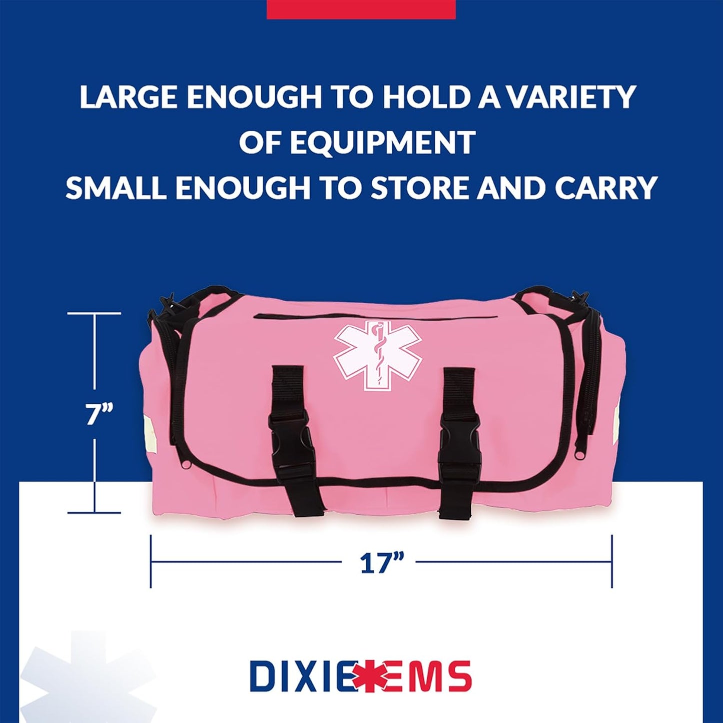 Dixigear First Responder On Call Trauma Bag W/Reflectors - Red