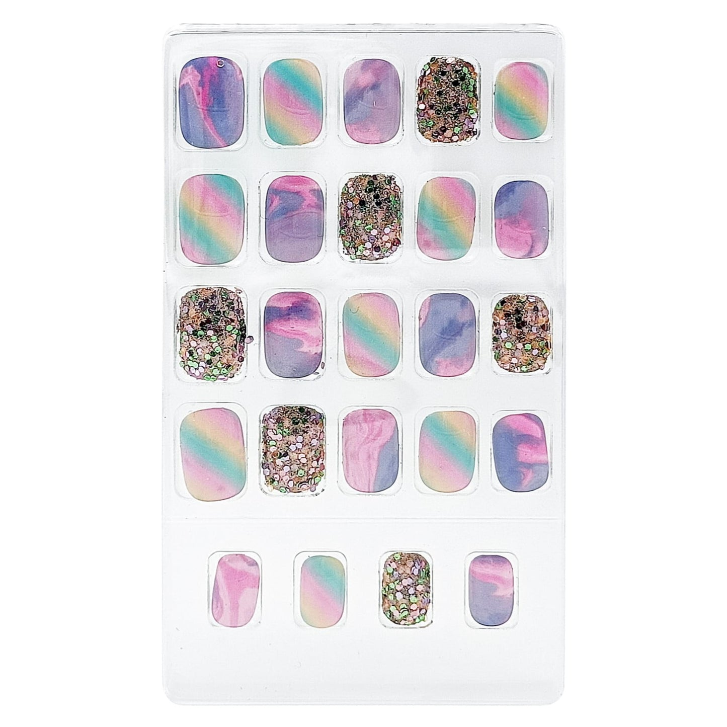 Justice Faux Nails 24-Piece Set | Stylish & Durable Nail Art