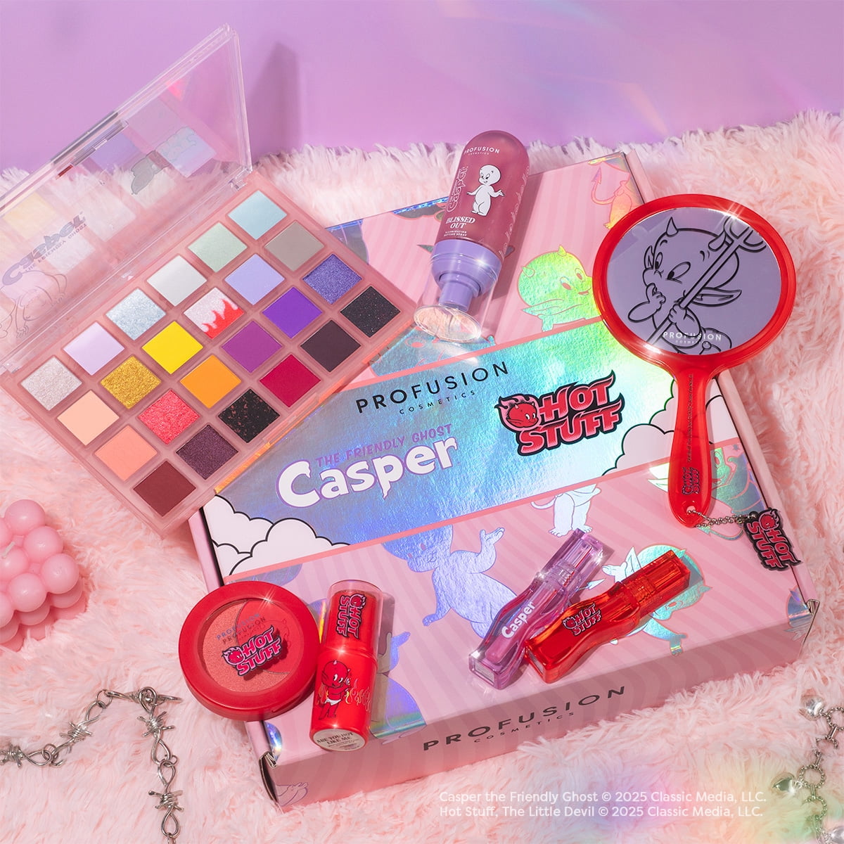 24-Color Profusion Cosmetics Eyeshadow Palette | Casper & Hot Stuff Shades