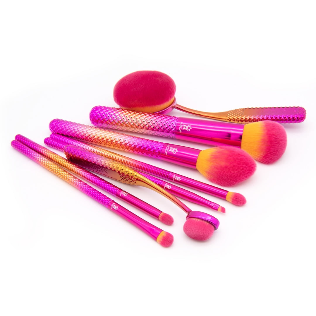Sunset Prismatic 8Pc Makeup Brush Kit | Full Face | Moda Brush
