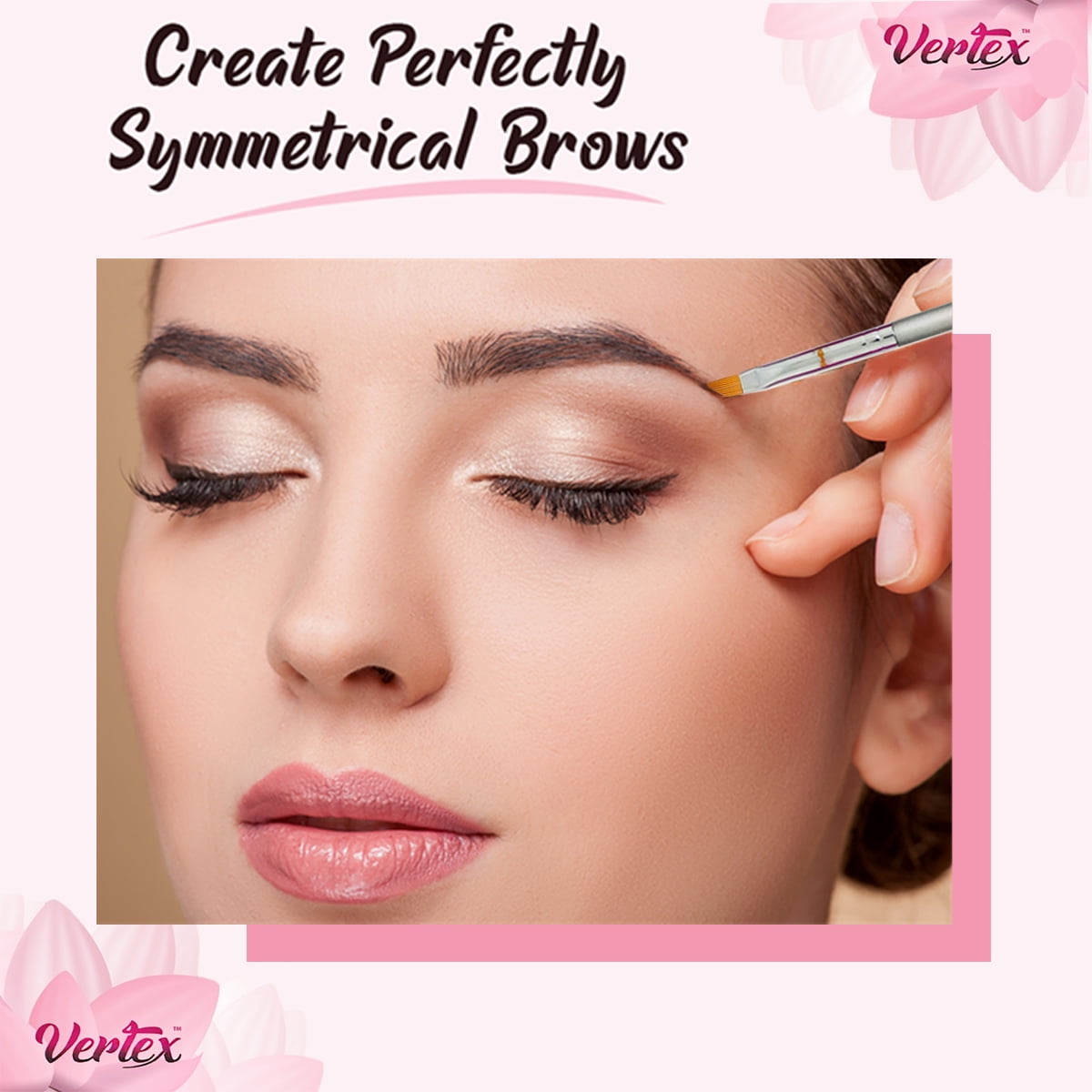 Eyebrow Brush Kit | Thin Angled Makeup Brushes for Defining Arches