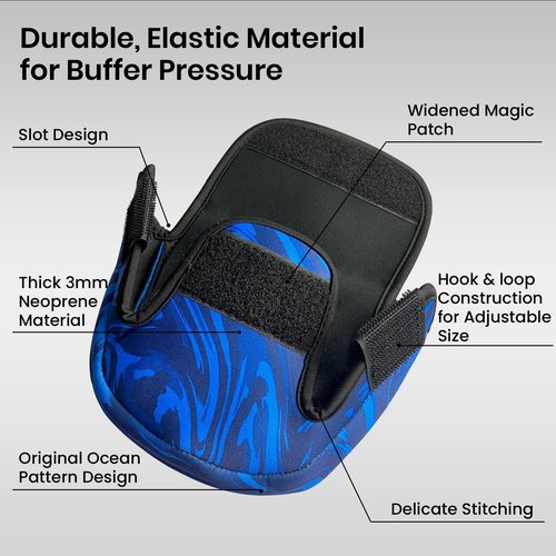 Pristis Spinning Reel Cover, Protective Pouch Bag made of 3mm Thick Impact Resistant Neoprene, Soft Adjustable Fishing Storage Protection Sleeve Case Accessory Gear for 4000-7000 series, size: L