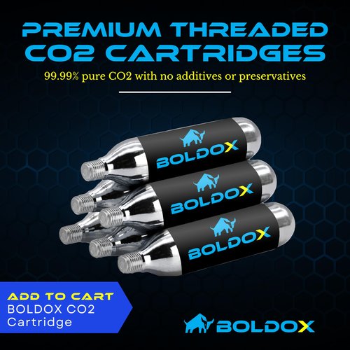 Boldox 16g CO2 Threaded Cartridges AC Drain Gun - C02 Powered HVAC Tools for The DIY Homeowner to Clear Buildup & Debris in AC Drain Tubes with CO2 Drain Gun - 25-Pack 16g CO2 Cartridges
