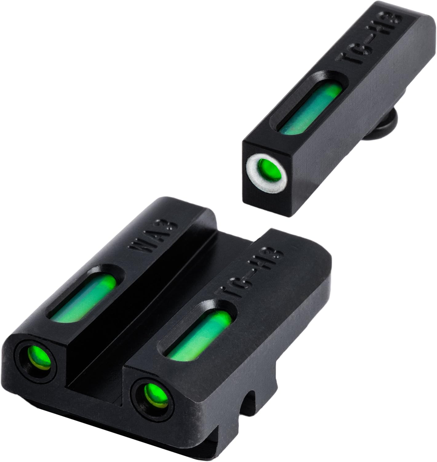 TRUGLO TFX Handgun Sight | Durable Shock-Resistant Compact Brightly Glowing Tritium & Fiber-Optic Xtreme Day/Night Sight for Handguns