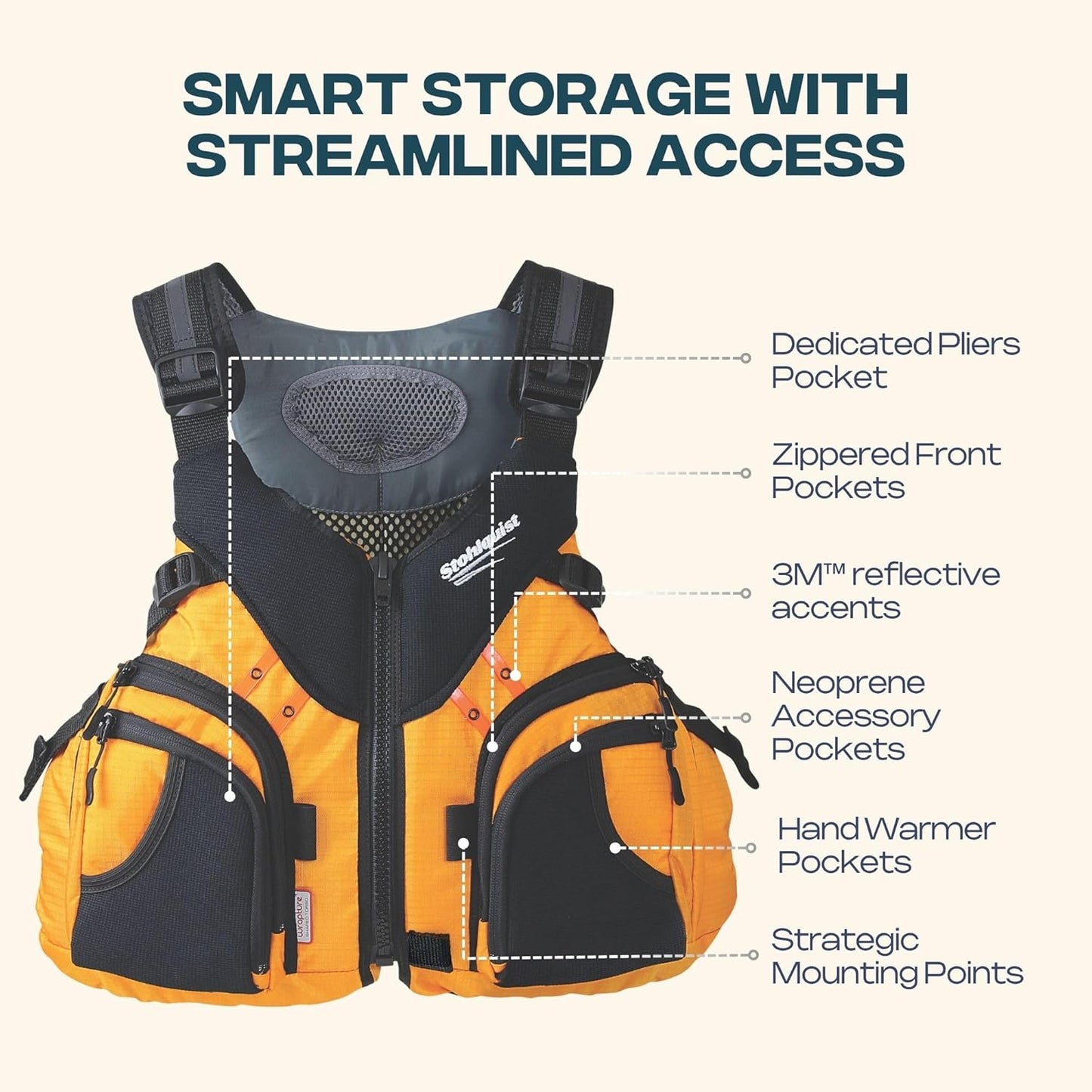 Stohlquist Keeper Fishing Lifejacket (PFD)