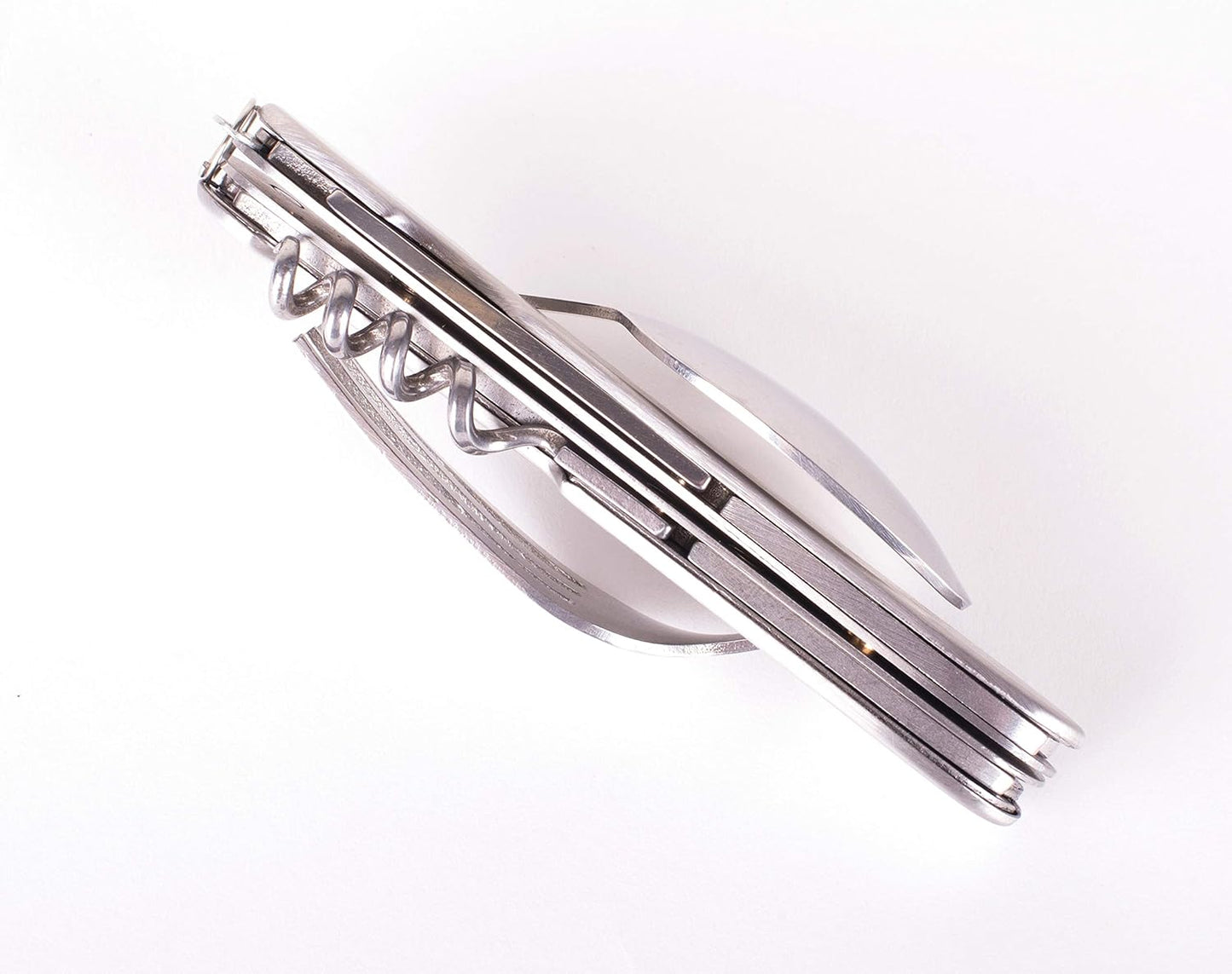 Stansport Camper's Knife, Fork and Spoon, Silver