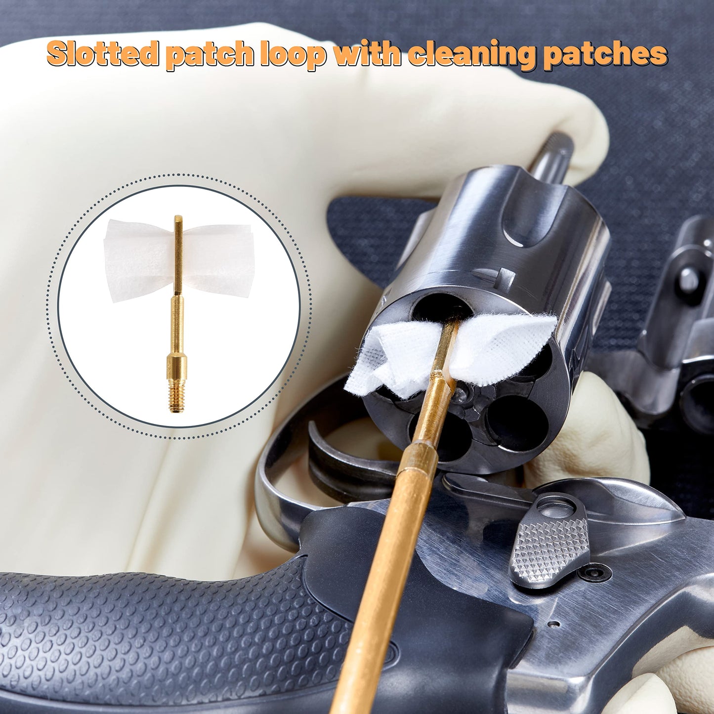 Hantoptik Gun Cleaning Kit .22 and .223 Caliber, Rifle 5.56 Cleaning Kits with Portable Carrying Case, Brushes, Cleaning Rod