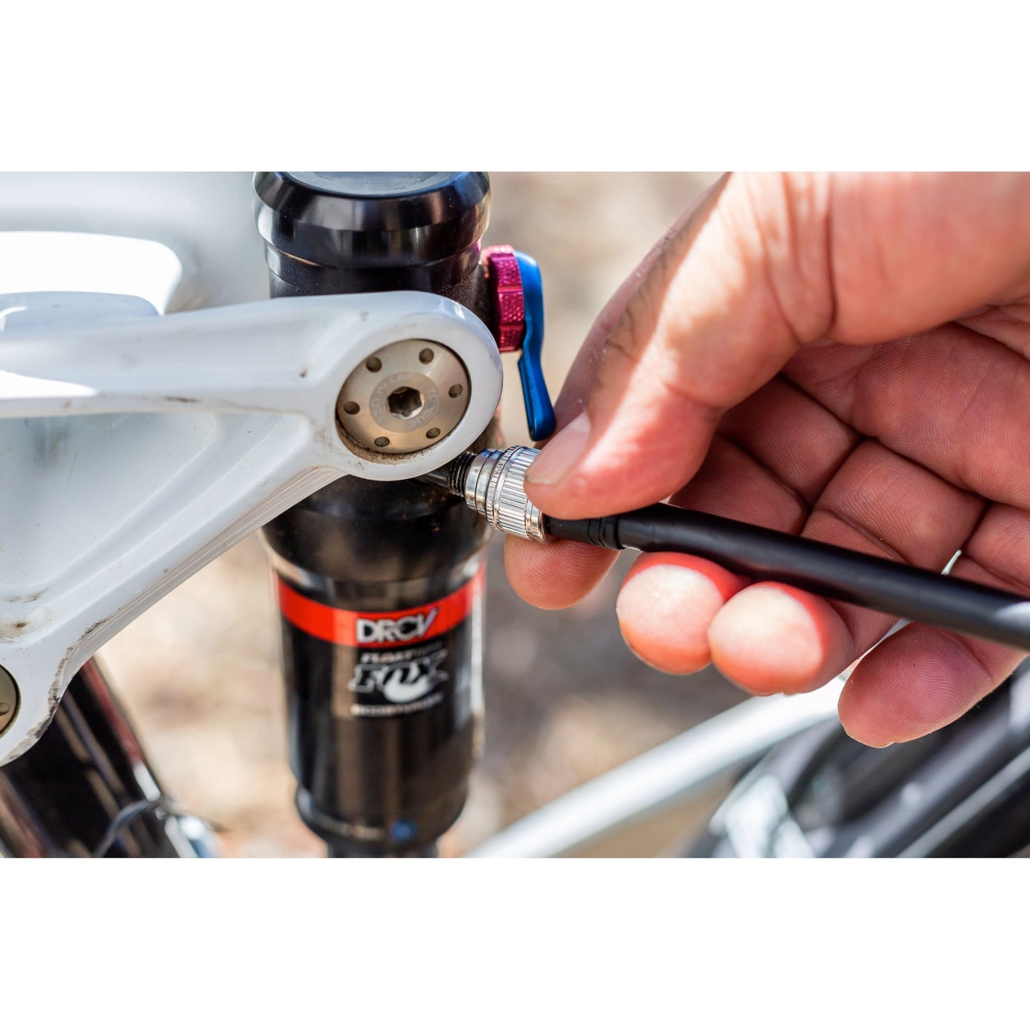 Kilimanjaro Bicycle Shock Pump with Aluminum Barrel and Shaft – Accurate Gauge for Suspension Forks and Rear Shocks – Durable Bike Repair Tool – 910550ECE