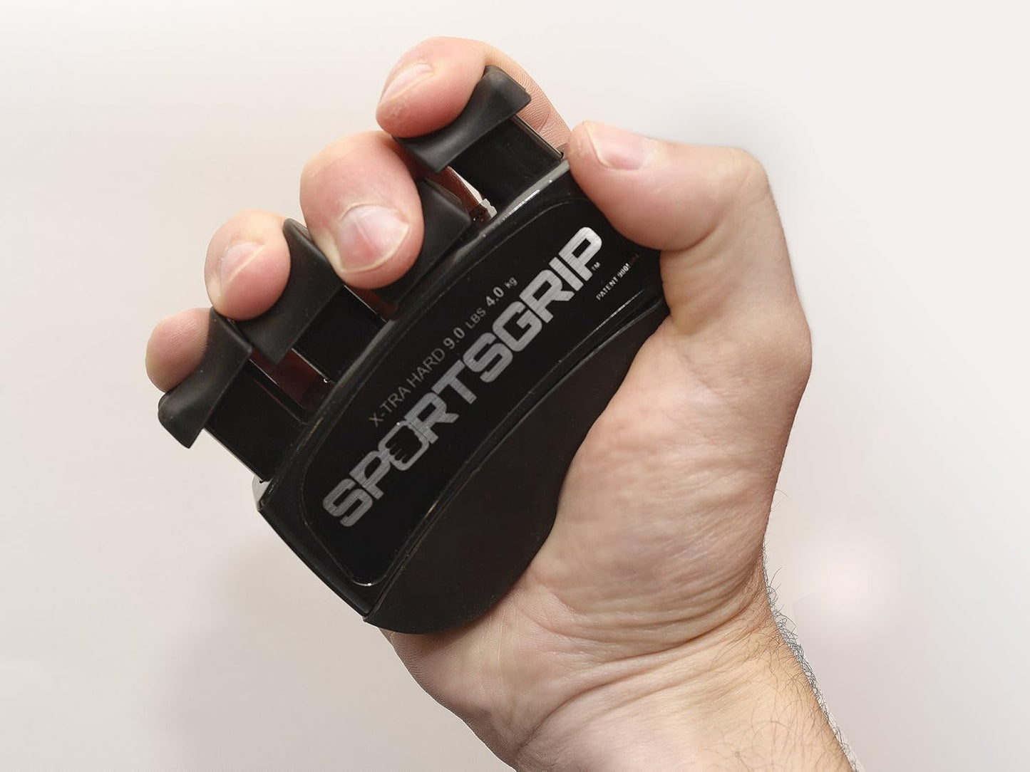 Hand and Finger Exerciser (XTRA Hard - 9lbs / 4.0kg) – Best Ergonomic Finger Strengthener to Improve Grip for All Sport Athletes