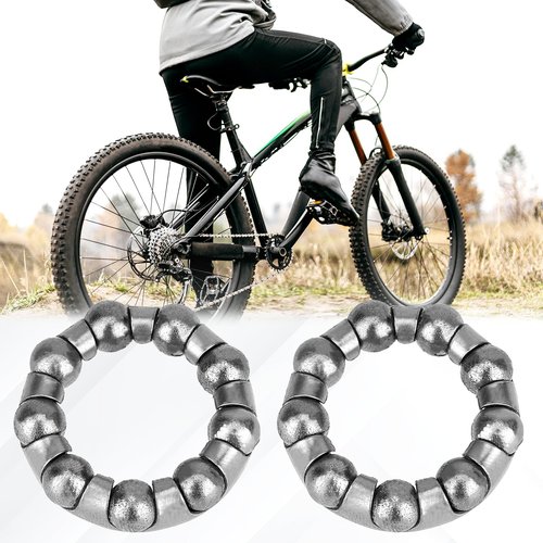 Bike Ball Crank Bearing Stainless Steel 1/4 inch x 9 Balls Bike Crank 4Pcs Replacement Mountain Bike Parts Repair Accessories for Bicycle Crank Bottom Bracket