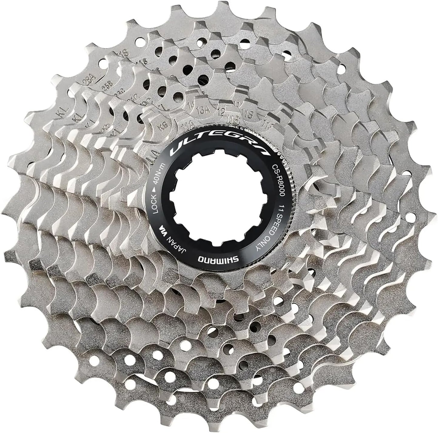 SHIMANO Unisex 305751220 Ultegra Cassette R8000 11V 11 V, Silber, One Size EU