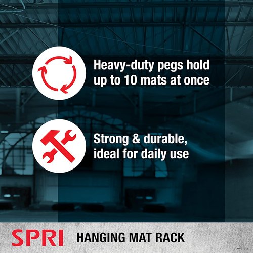 Commercial Grade SPRI Hanging Exercise & Yoga Mat for Group Fitness Classes