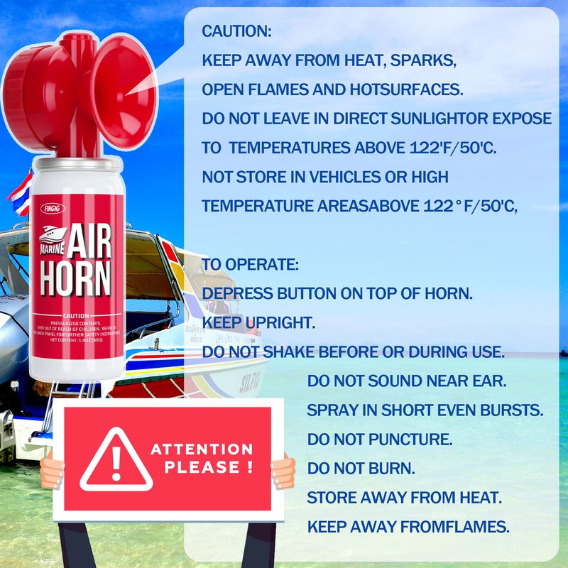 Air Horn 1.4oz 2pcs, Loud Mini Safety Boat Air Horn Can, Sports Event Starting Horn, Mini Small Compressed Blow Fog Bear Air, Celebrate Victory(2,Red)