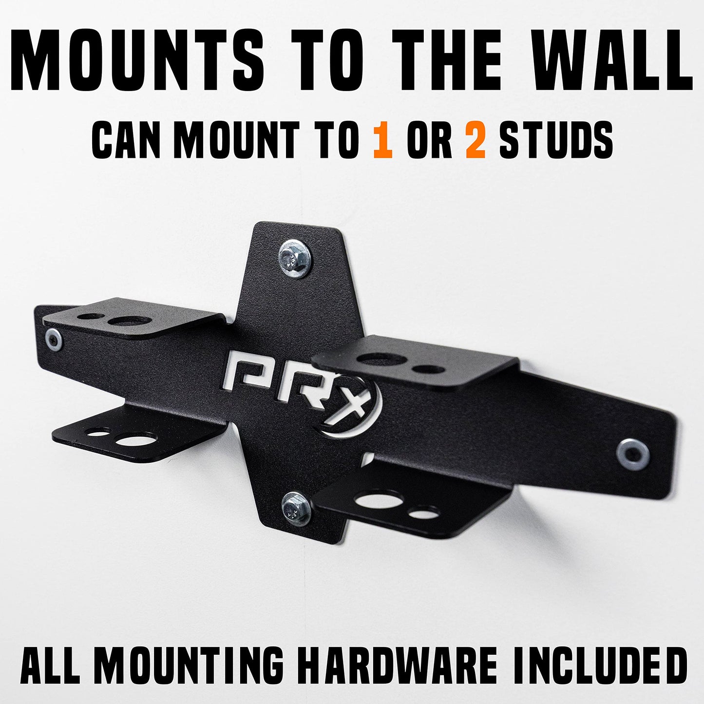 PRx Performance Squat Rack Spotter Arm Pairs, Fits Profile ONE 2x3 with 5/8" Hole & PRO 3x3 with 1" Holes in Upright Squat Racks, USA Made, (Spotter Arm Storage)
