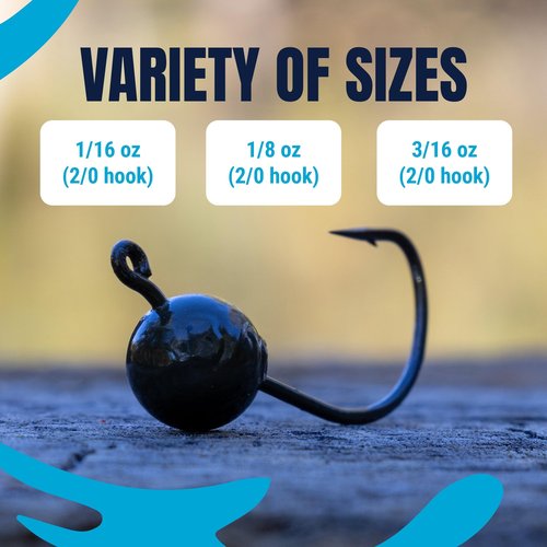 Reaction Tackle Lead Wacky Jig Head: 1/16 oz. 10pk- Green Pumpkin