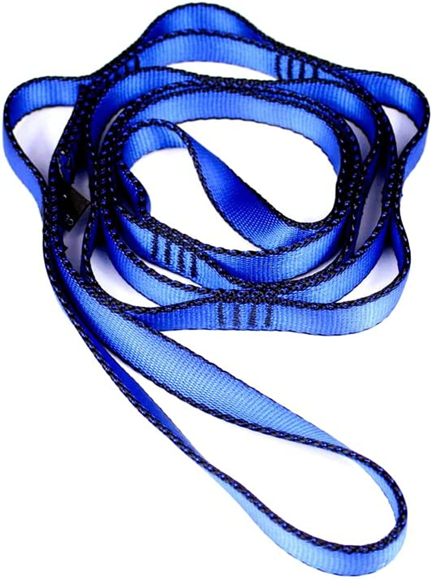 2Pcs 22KN Strong Climbing Strap Daisy Chain Nylon Daisy Chain Adjustable Strap Rope ,Length 110/150/180cmYoga Extend Belt (Blue, 1.1m)
