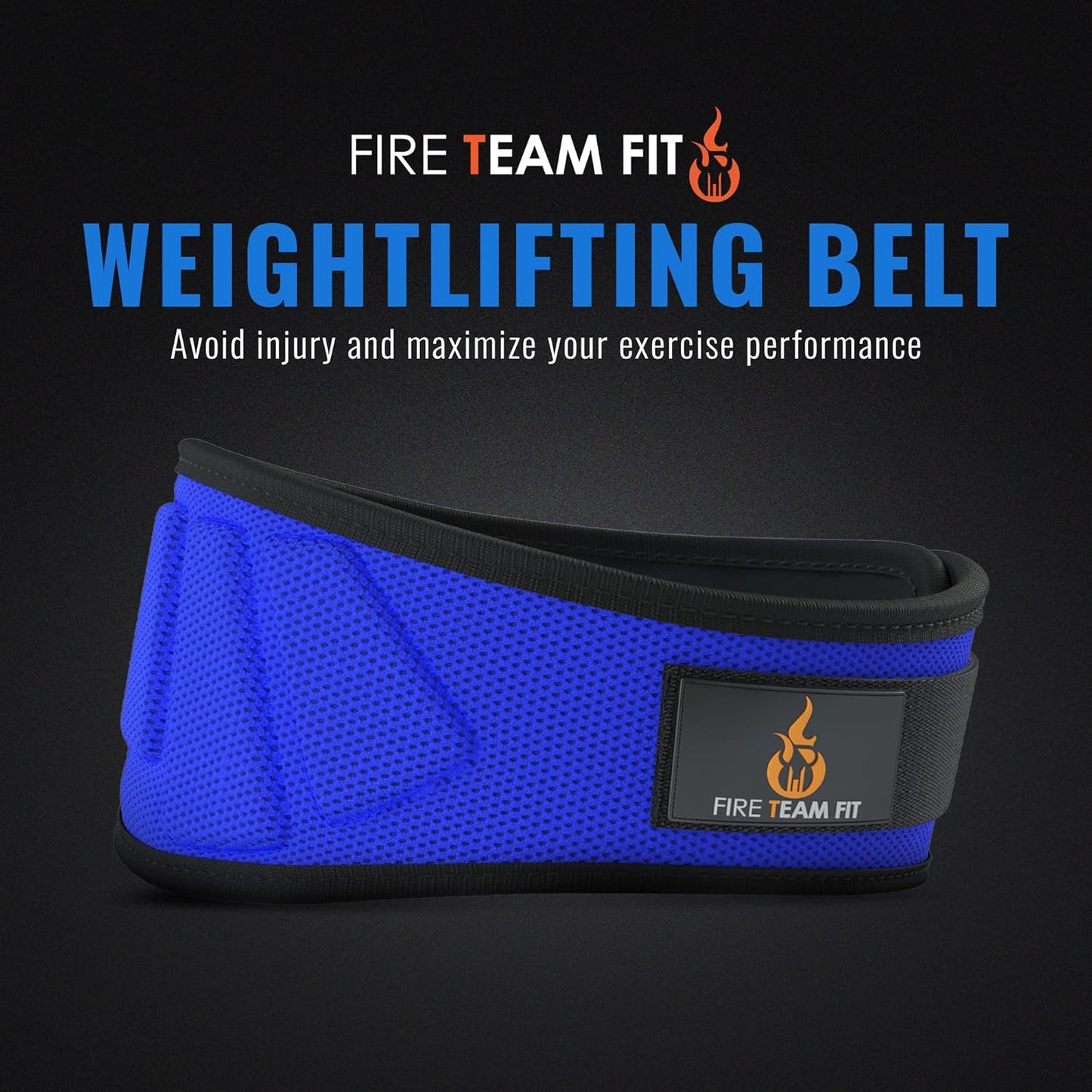 Weight Lifting Belt for Men and Women, 6 Inch, Bodybuilding & Fitness Back Support for Cross Training Workout, Squats, Lunges