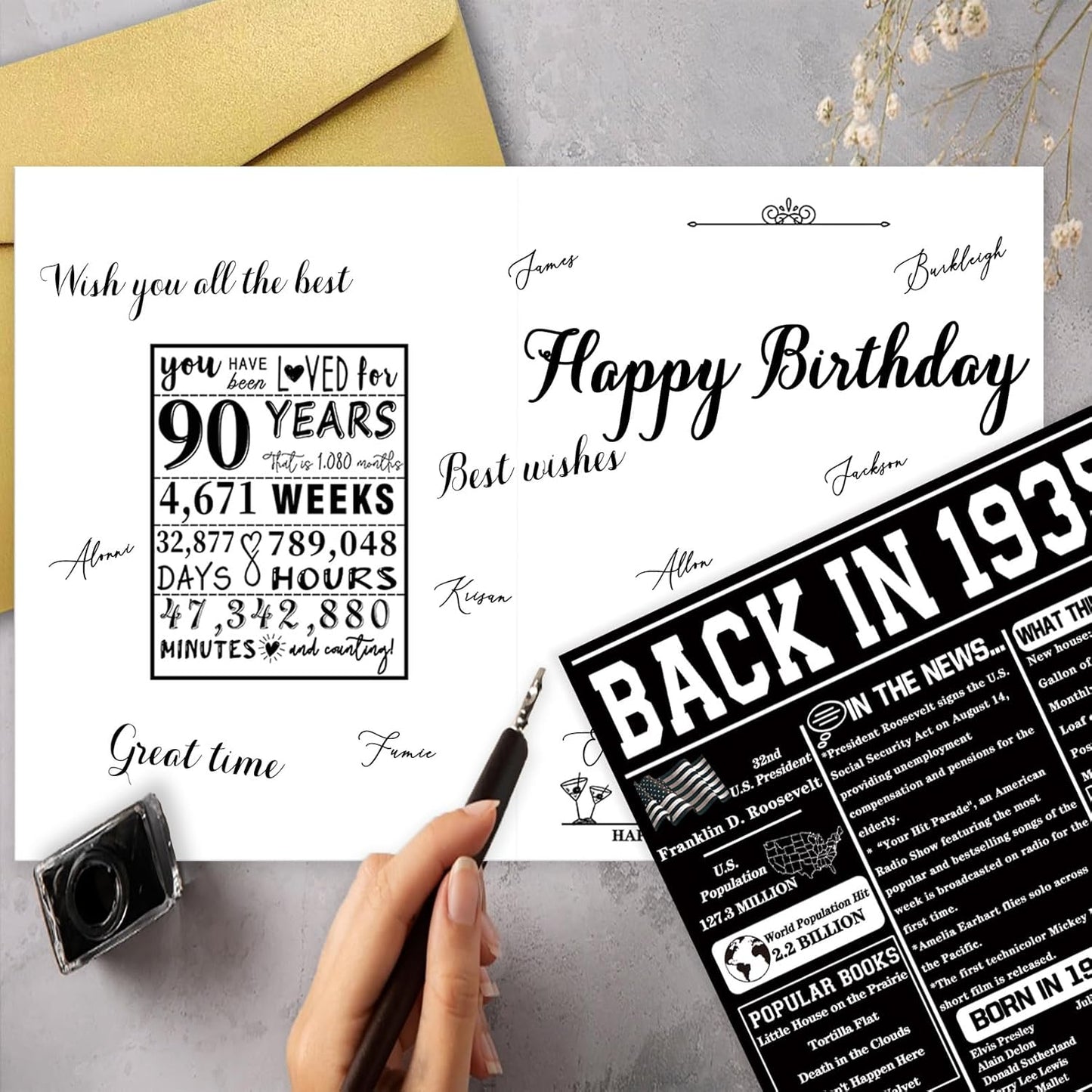 Asmallgf Happy 70th Birthday Gift for Woman Man, Best Card for 70 Year Old Mom Dad Grandpa Granny, 70 Husband Wife Birthday Decorations, Gifts for Him Her