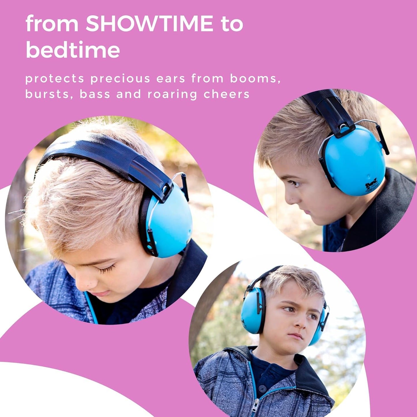 Baby Banz Earmuffs Kids Hearing Protection - 2+ Years - Noise Reduction Rating - Soft & Comfortable - Kids Ear Protection