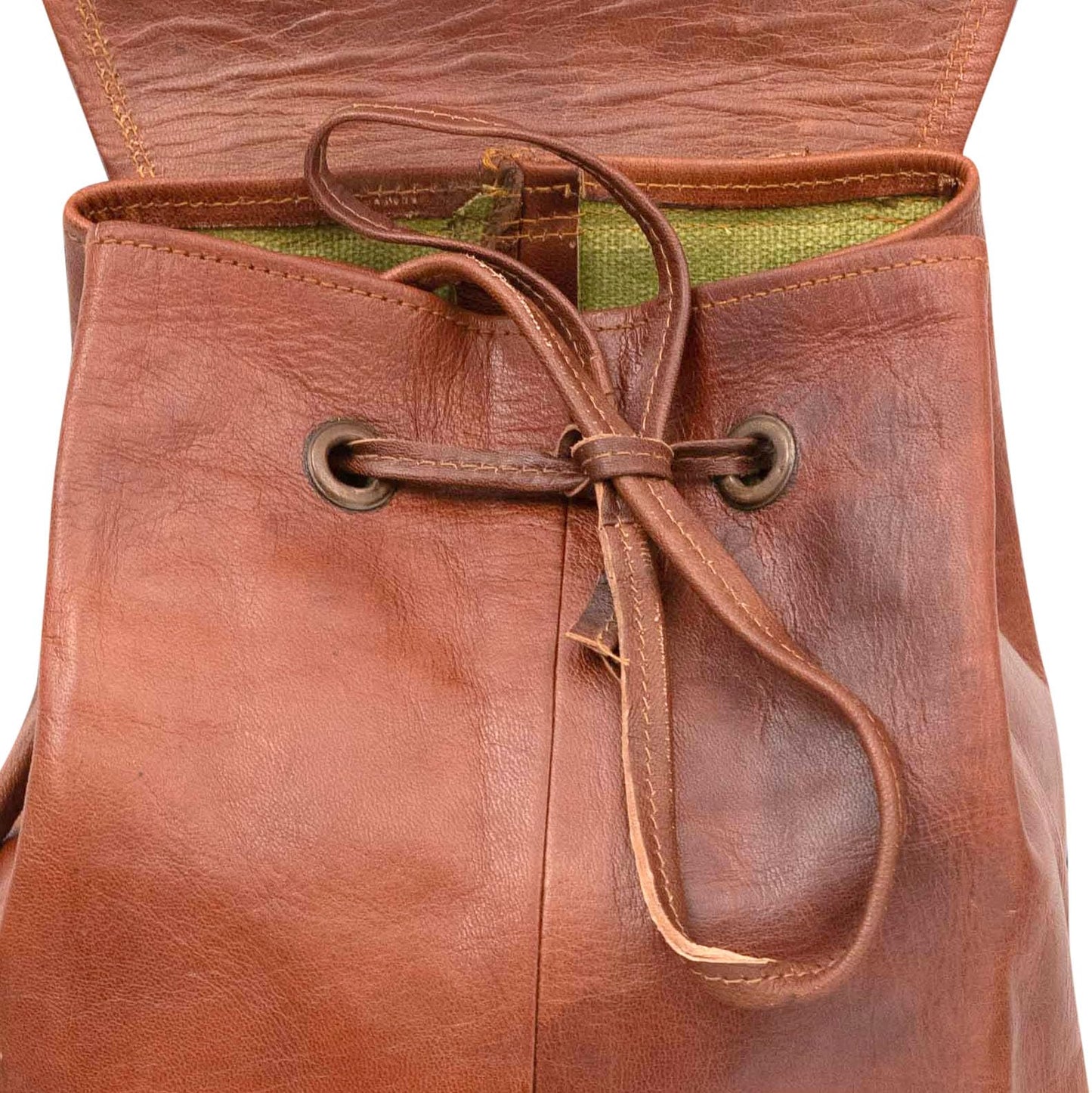 Shy Shy Let's Touch The Sky Rustic Vintage Leather Backpack Travel Rucksack knapsack Daypack Bag for Men Women Brown (24 inch)