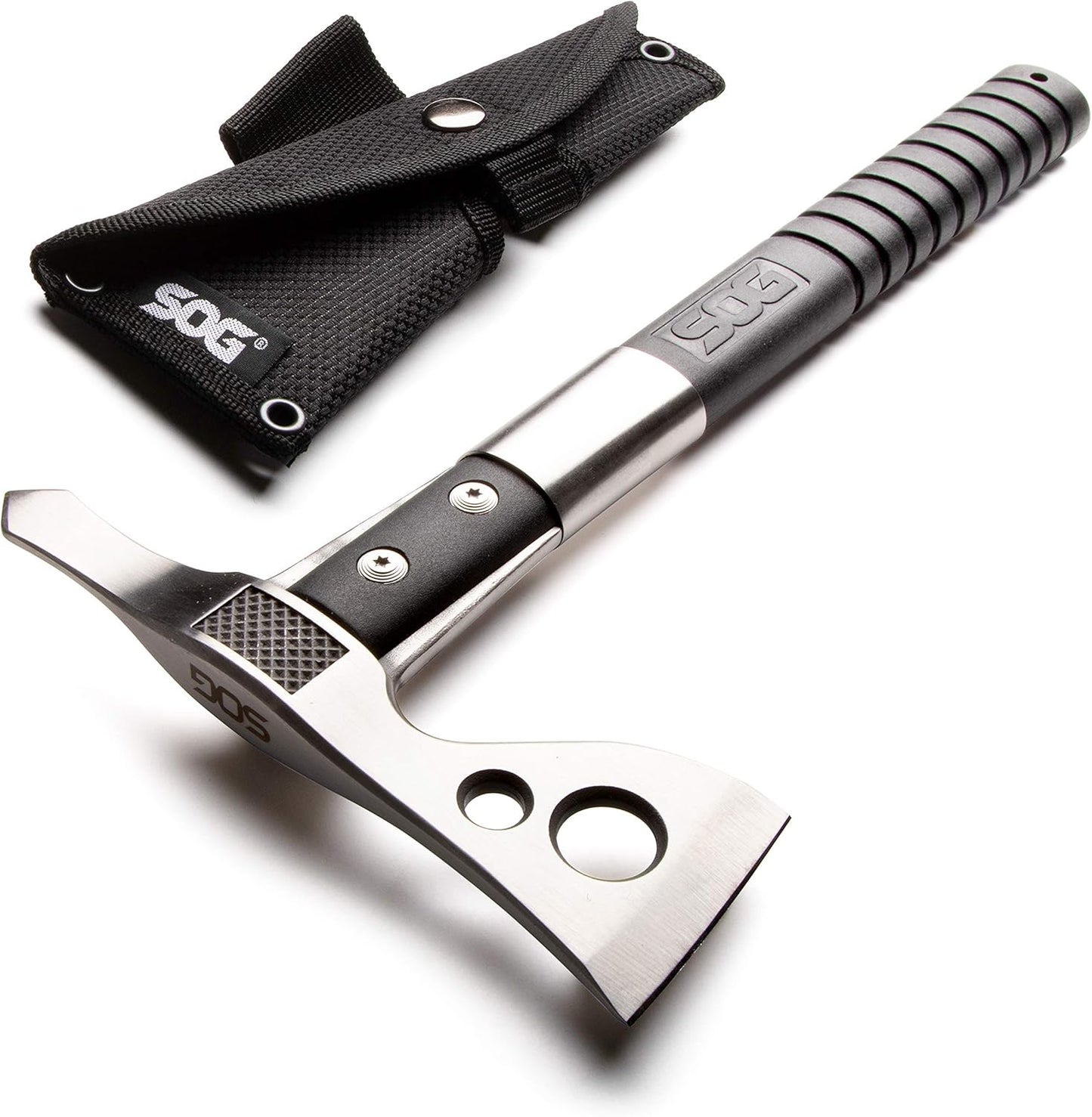 SOG FastHawk- Lighter, Faster, Agile Throwing Hatchet, Versatile Survival Tactical Axe for Competition Throwing and Camping, Hunting and Packing-Black (F06TN-CP)