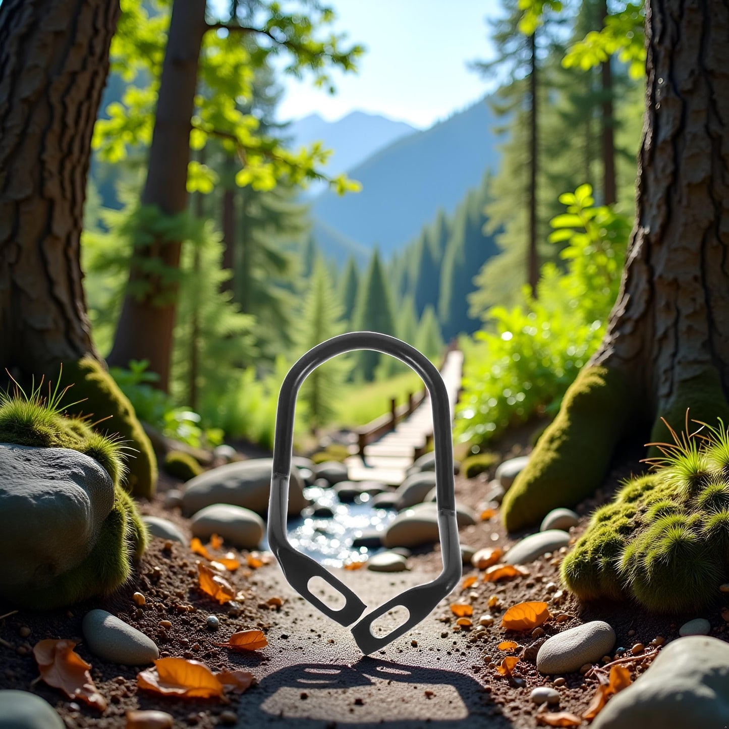 Junfamilee Black Steel Bicycle Rear Derailleur Protector, 150 mm, Clamp-On Mount, Bike Derailleur Hanger, Rear Gear Protector, Chain Stay Guard, Shifters