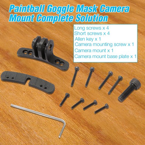 Hixeto Goggle Camera Mount - Durable Paintball Mask Mount for Dynamic Filming