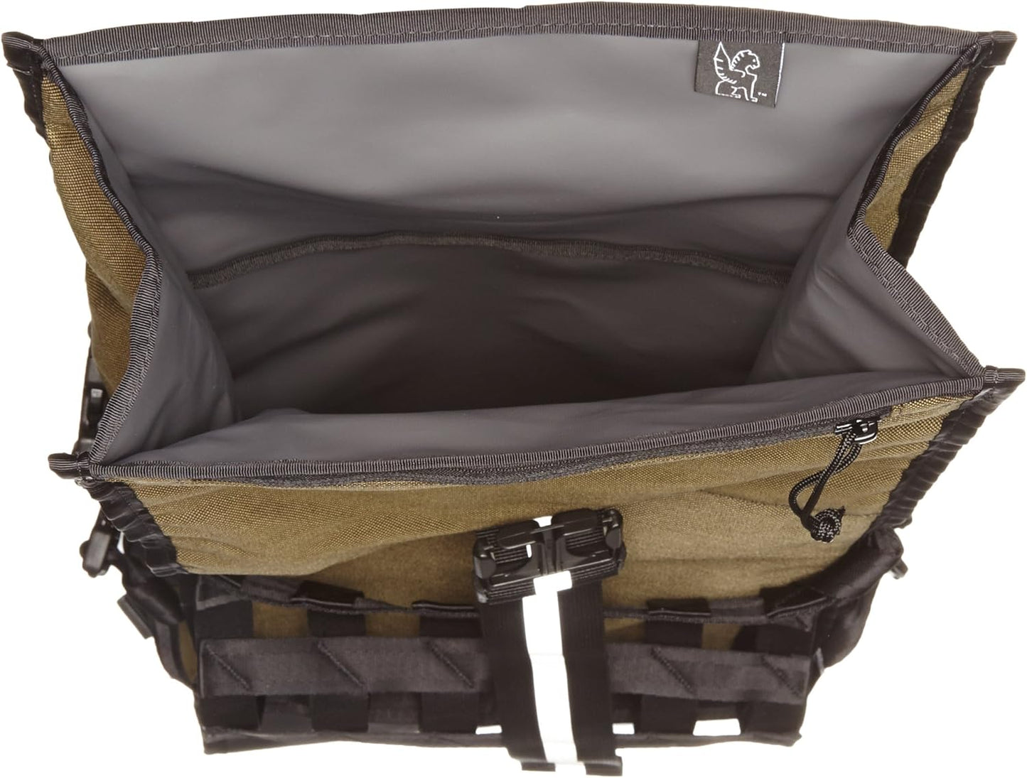 Chrome Industries Pro Barrage Waterproof Roll-Top Satchel Backpack Black Black