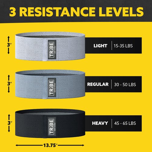 Long Resistance Bands Set of 5 Pull-Up Bands, Rubber Handles, Door Anchor and a Set of 3 Fabric Resistance Bands for Working Out (Grey)