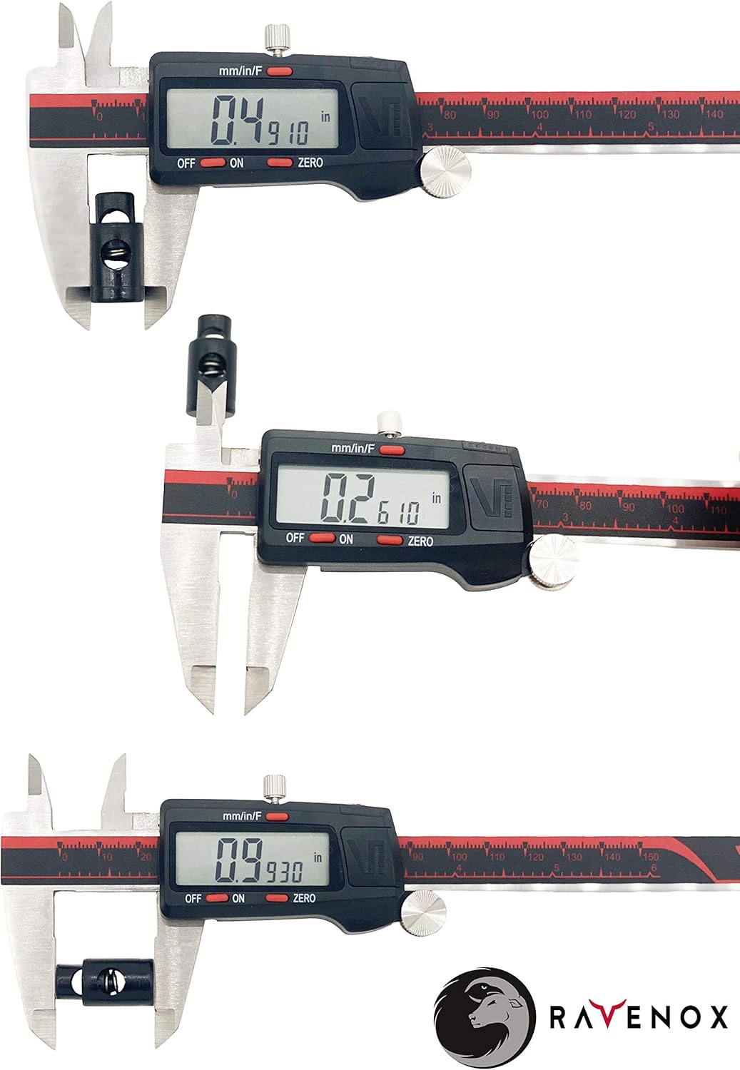Ravenox Cord Locks for Drawstrings - Durable Plastic Barrel Stoppers for Luggage, Apparel & Outdoor Gear