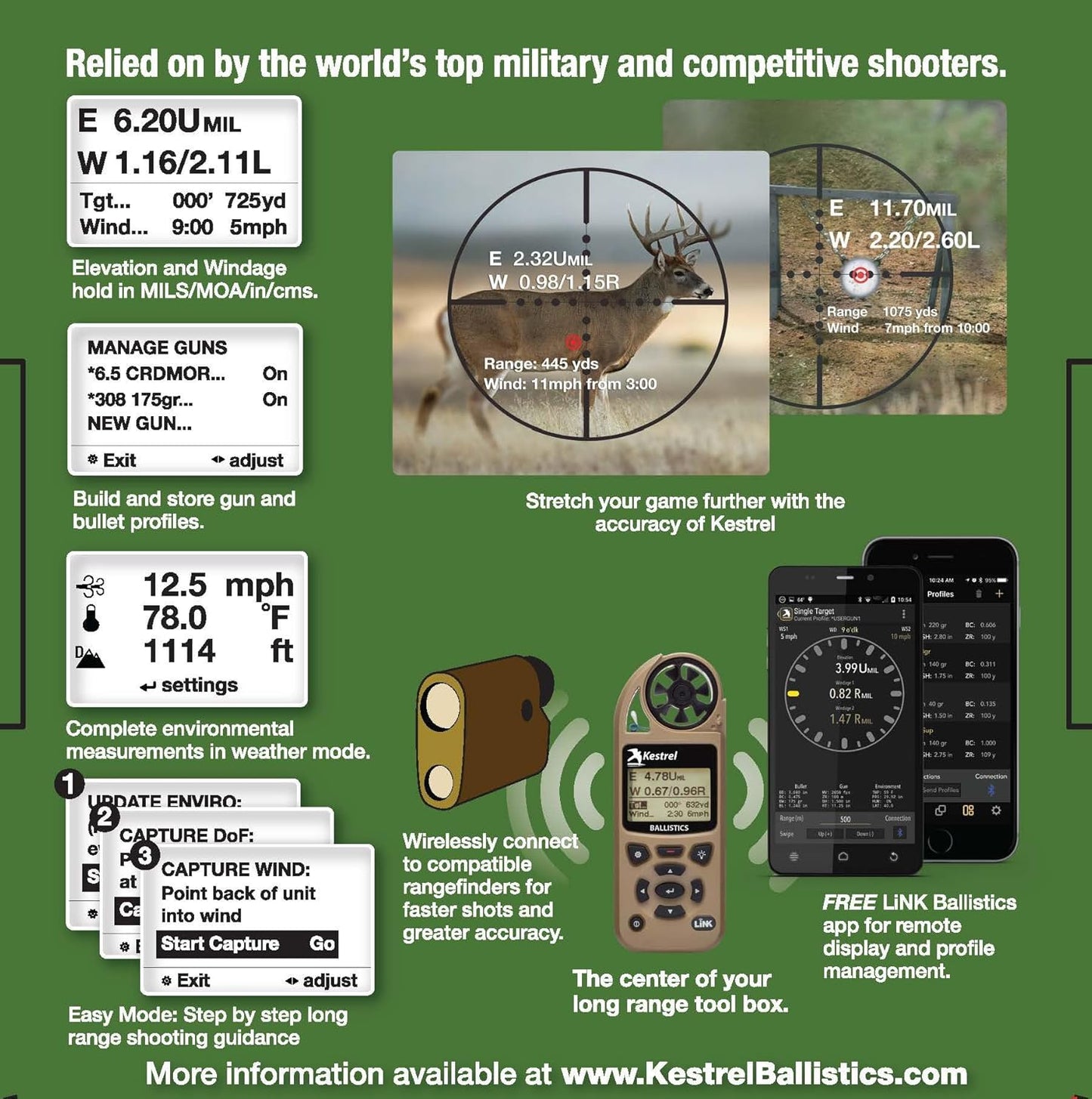 Kestrel Ballistics 5700 Ballistics Weather Meter with Link