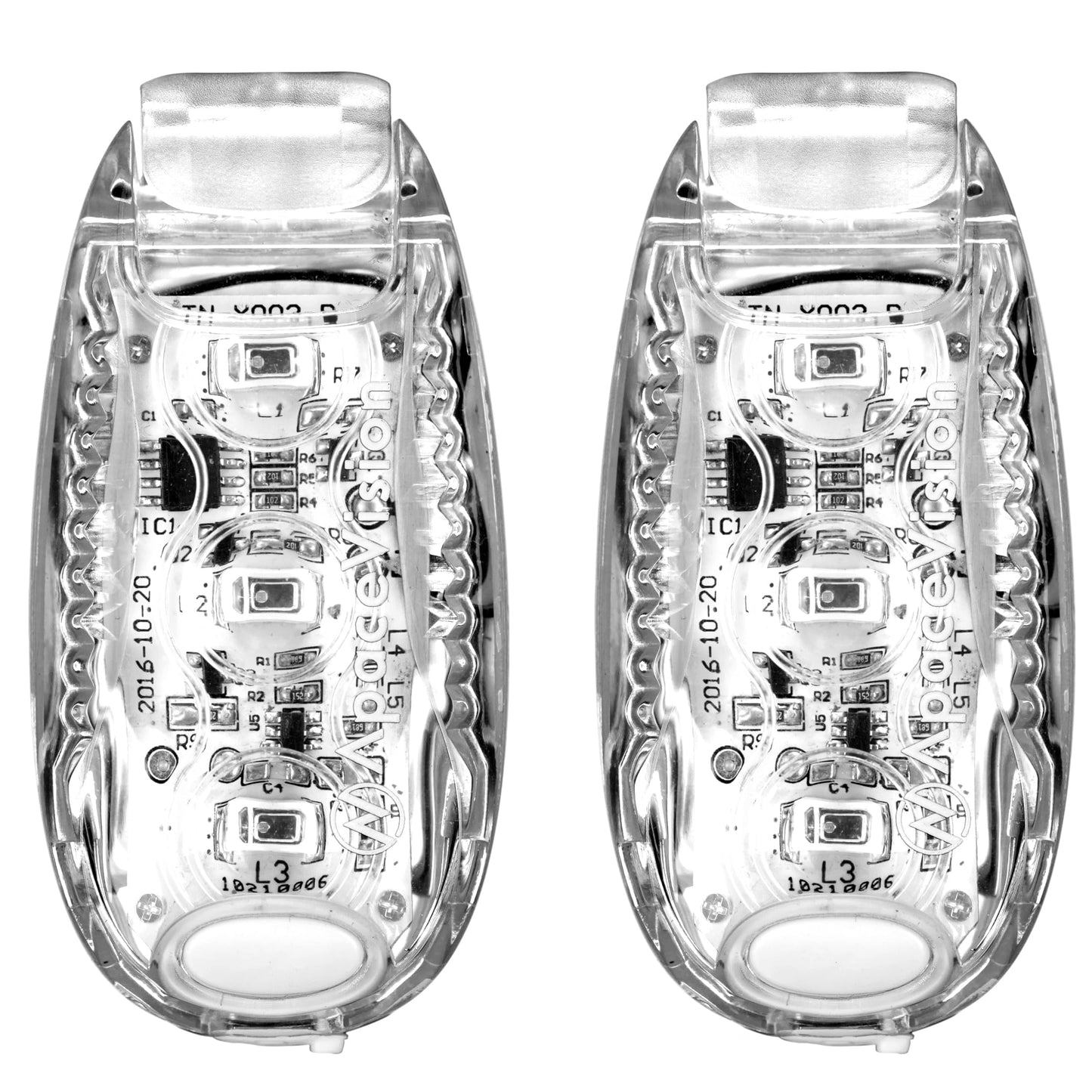 (2 Pack) - LED Safety Lights + EverLightFX USB Safety Lights