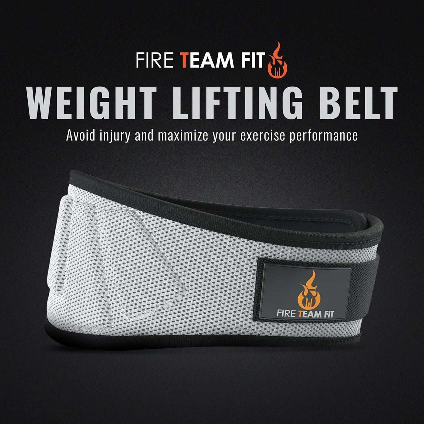 Weight Lifting Belt for Men and Women, 6 Inch, Bodybuilding & Fitness Back Support for Cross Training Workout, Squats, Lunges